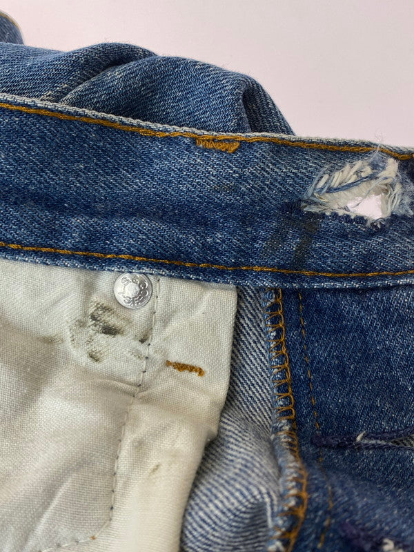 【現状渡し品】【メンズ】 Levi's リーバイス DENIM PANTS 刻印524 USA製 エルパソ工場製 脇割り 80S 501 デニムパンツ ボトムス 157-240229-ks-20-min サイズ：29×36 カラー：インディゴ 万代Net店