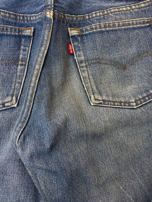 【現状渡し品】【メンズ】 Levi's リーバイス DENIM PANTS 刻印524 USA製 エルパソ工場製 脇割り 80S 501 デニムパンツ ボトムス 157-240229-ks-20-min サイズ：29×36 カラー：インディゴ 万代Net店