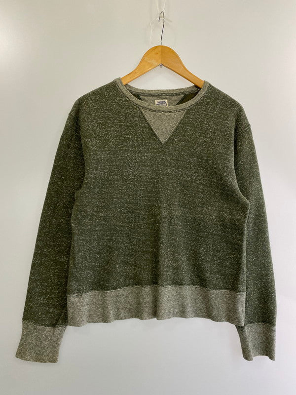 【中古品】【メンズ】 TENDERLOIN テンダーロイン T-SWEAT V/N スウェット トップス 142-240229-ks-07-min サイズ：S カラー：グリーン 万代Net店