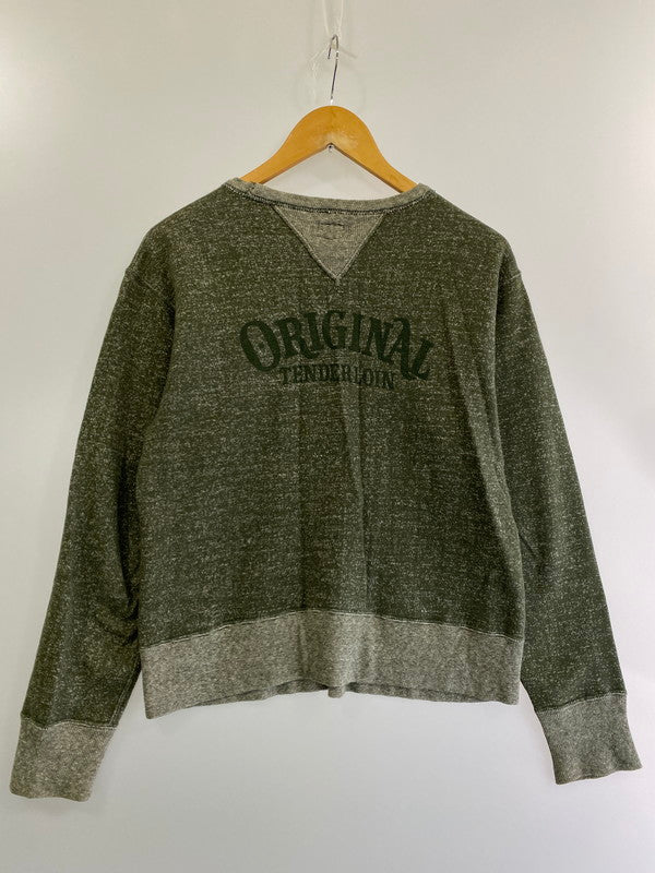 【中古品】【メンズ】 TENDERLOIN テンダーロイン T-SWEAT V/N スウェット トップス 142-240229-ks-07-min サイズ：S カラー：グリーン 万代Net店