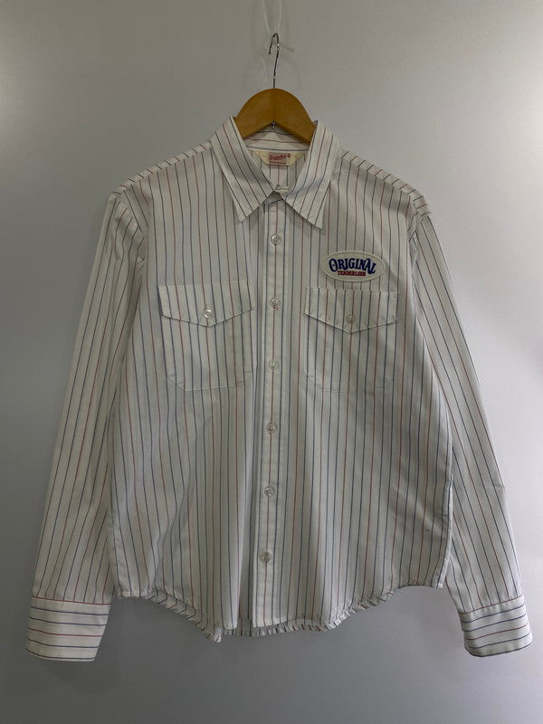 【中古品】【メンズ】 TENDERLOIN テンダーロイン T-STRIPE WORK SHIRT 長袖シャツ トップス 142-240229-ks-08-min サイズ：S カラー：ホワイト 万代Net店