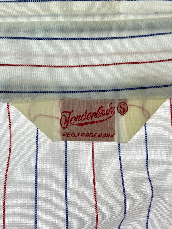 【中古品】【メンズ】 TENDERLOIN テンダーロイン T-STRIPE WORK SHIRT 長袖シャツ トップス 142-240229-ks-08-min サイズ：S カラー：ホワイト 万代Net店