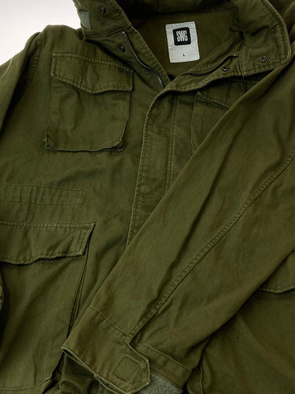 【中古品】【メンズ】 SWAGGER スワッガー SWGJKT-473 M-65 MILITARY JACKET ミリタリージャケット アウター 142-240306-ks-15-min サイズ：L カラー：グリーン 万代Net店