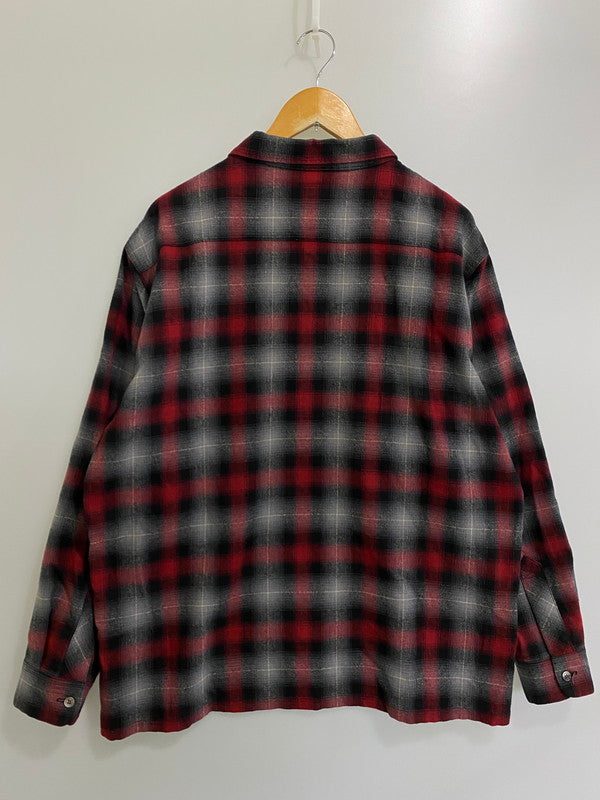 【中古品】【メンズ】 TENDERLOIN テンダーロイン 08AW T-WOOL SHT RED ウールシャツ 長袖シャツ トップス 142-240228-yn-11-min サイズ：XL カラー：レッド 万代Net店