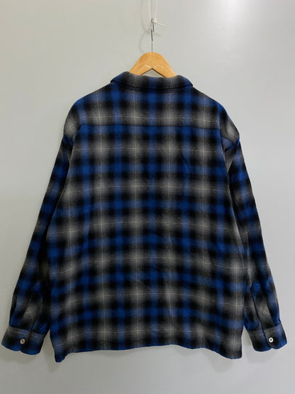 【中古品】【メンズ】 TENDERLOIN テンダーロイン 08AW T-WOOL SHT BLUE ウールシャツ 長袖シャツ トップス 142-240228-yn-12-min サイズ：XL カラー：ブルー 万代Net店