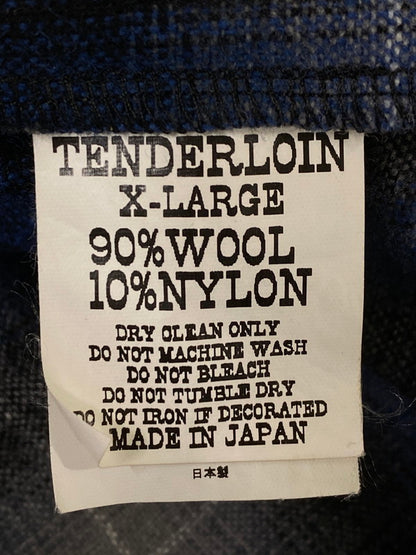 【中古品】【メンズ】 TENDERLOIN テンダーロイン 08AW T-WOOL SHT BLUE ウールシャツ 長袖シャツ トップス 142-240228-yn-12-min サイズ：XL カラー：ブルー 万代Net店