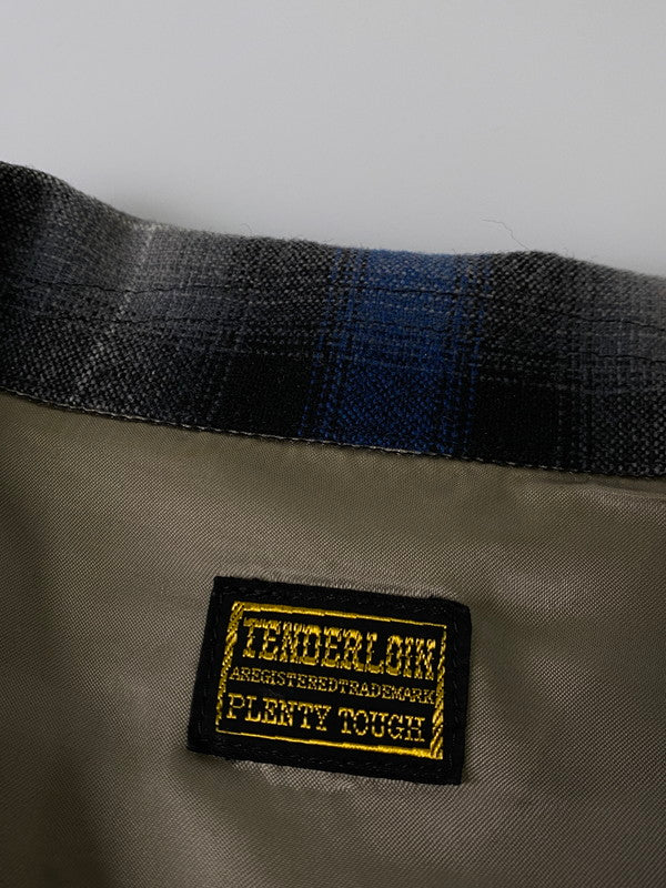 【中古品】【メンズ】 TENDERLOIN テンダーロイン 08AW T-WOOL SHT BLUE ウールシャツ 長袖シャツ トップス 142-240228-yn-12-min サイズ：XL カラー：ブルー 万代Net店