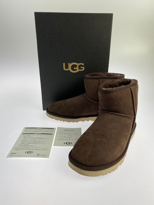 【中古品】【メンズ】 UGG アグ M CLASSIC MINI 1002072 クラシック ミニ ブーツ 靴 164-240301-yn-28-min サイズ：26.0cm カラー：ブラウン 万代Net店