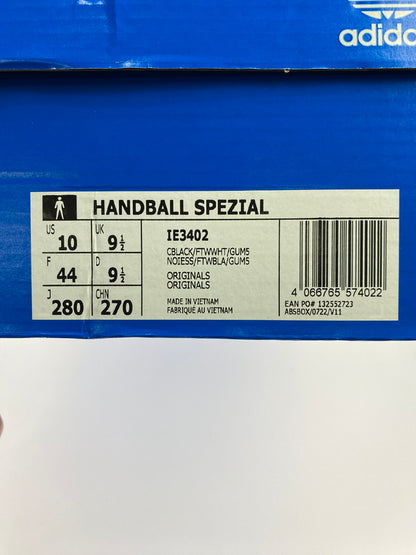 【中古美品】【メンズ】 adidas アディダス IE3402 HANDBALL SPEZIAL SNEAKERS スニーカー シューズ 靴 161-240307-ks-20-min サイズ：28cm カラー：CBLACK/FTWWHT/GUM5 万代Net店