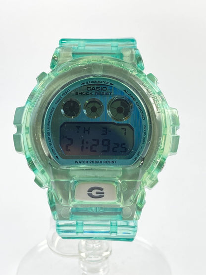 【中古品】【メンズ/レディース】 G-SHOCK ジーショック デジタル クォーツ腕時計 DW-6900PL-7JF 腕時計 時計 196-240321-jt-06-min カラー：スケルトングリーン 万代Net店