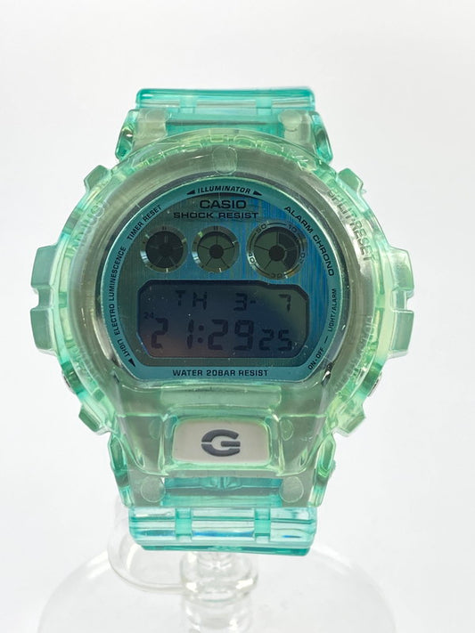 【中古品】【メンズ/レディース】 G-SHOCK ジーショック デジタル クォーツ腕時計 DW-6900PL-7JF 腕時計 時計 196-240321-jt-06-min カラー：スケルトングリーン 万代Net店