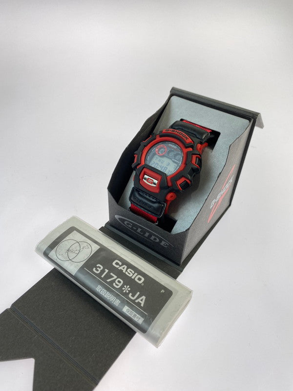 【中古品】【メンズ】  G-SHOCK×COCA-COLA GL-100 "限定コラボ"G-LIDE デジタル クォーツ腕時計 ジーショック×コカ・コーラ 腕時計 時計 196-240321-jt-03-min カラー：ブラック/レッド 万代Net店