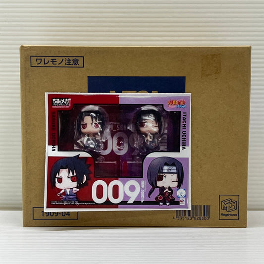 【中古美品】 ちみメガ バディシリーズ! NARUTO-ナルト-疾風伝- うちはサスケ＆イタチ 兄弟対決セット プレミアムバンダイ＆メガトレショップ限定 フィギュア 未開封 051-251209-em-05-min 万代Net店