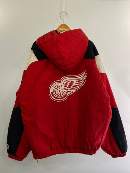 【中古品】【メンズ】  STARTER REDWINGS PULLOVER JACKET スターター プルオーバー ジャケット アウター 146-240304-yn-01-min サイズ：XL カラー：レッド 万代Net店