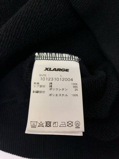 【中古品】【メンズ】 XLARGE エクストララージ HOCKEY CREWNECK SWEAT 101231012004 ホッケー クルーネック スウェット トレーナー 150-260516-na-18-tagh サイズ：L カラー：ブラック 万代Net店