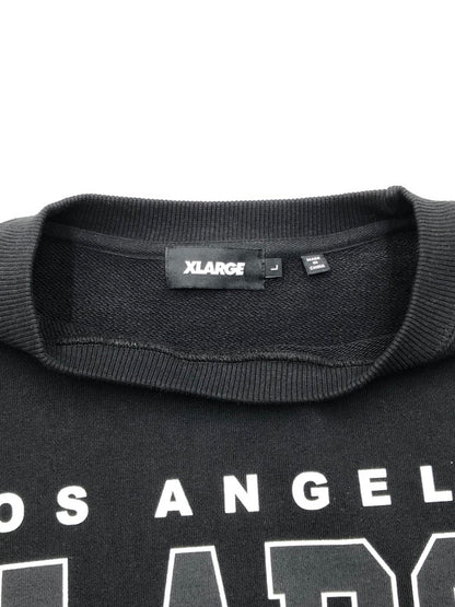 【中古品】【メンズ】 XLARGE エクストララージ HOCKEY CREWNECK SWEAT 101231012004 ホッケー クルーネック スウェット トレーナー 150-260516-na-18-tagh サイズ：L カラー：ブラック 万代Net店