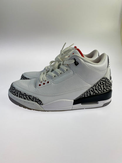 【中古品】【メンズ】 NIKE ナイキ 580775-160 AIR JORDAN 3 RETRO 88 160-240307-ks-08-min サイズ：27cm カラー：WHITE/FIRE RED‐CMNT GREY‐BLACK 万代Net店