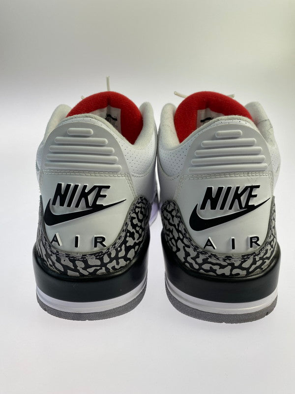 【中古品】【メンズ】 NIKE ナイキ 580775-160 AIR JORDAN 3 RETRO 88 160-240307-ks-08-min サイズ：27cm カラー：WHITE/FIRE RED‐CMNT GREY‐BLACK 万代Net店