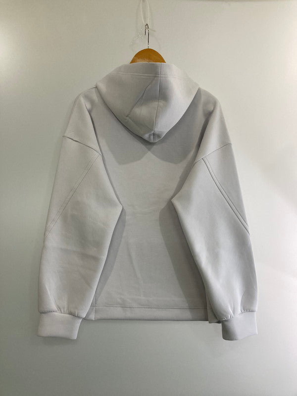 【中古美品】【メンズ】  CULLNI クルニ ASYMMETRICAL CUT OUT HOODIE 23-SS-021 23SS アシンメトリー カットアウト フーディー トップス 140-240308-me-12-min サイズ：2 カラー：ホワイト 白 万代Net店