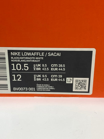 【中古美品】【メンズ】 NIKE ナイキ BV0073-001/LDWAFFLE SACAI SNEAKERS スニーカー シューズ 靴 160-240307-ks-09-min サイズ：28.5cm カラー：BLACK/ANTHRACITE‐WHITE 万代Net店