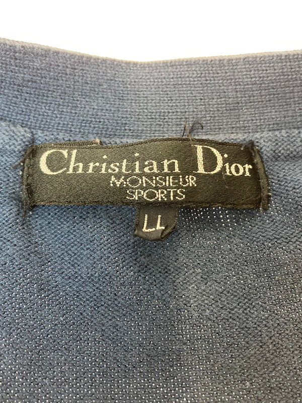 【中古品】【メンズ】 CHRISTIAN DIOR SPORTS クリスチャンディオールスポーツ COTTON VEST L6M2707 コットンベスト 141-240308-me-15-min サイズ：LL カラー：ネイビー 紺 万代Net店