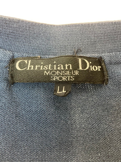 【中古品】【メンズ】 CHRISTIAN DIOR SPORTS クリスチャンディオールスポーツ COTTON VEST L6M2707 コットンベスト 141-240308-me-15-min サイズ：LL カラー：ネイビー 紺 万代Net店