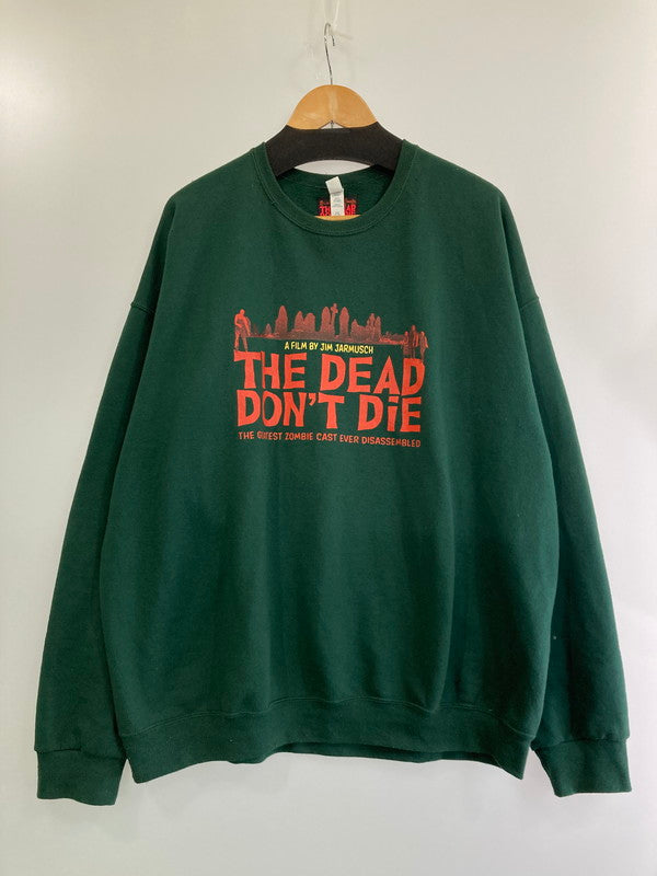 【中古品】【メンズ】 WACKO MARIA ワコマリア JIM JARMUSCH JIMJARMUSCH-WM-SS06 CREW NECK SWEAT SHIRT ジムジャームッシュ クルーネック スウェットシャツ 長袖トップス 142-240308-me-16-min サイズ：2XL カラー：グリーン 緑 万代Net店