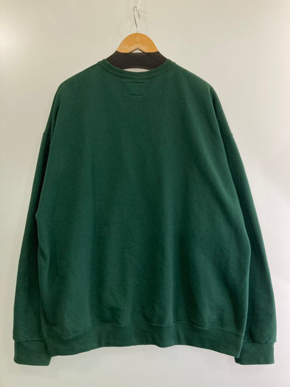 【中古品】【メンズ】 WACKO MARIA ワコマリア JIM JARMUSCH JIMJARMUSCH-WM-SS06 CREW NECK SWEAT SHIRT ジムジャームッシュ クルーネック スウェットシャツ 長袖トップス 142-240308-me-16-min サイズ：2XL カラー：グリーン 緑 万代Net店