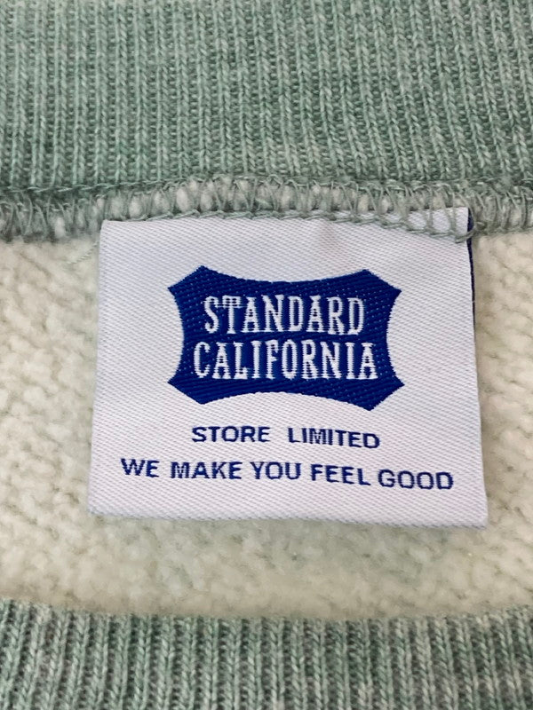 【中古品】【メンズ】 STANDARD CALIFORNIA スタンダードカリフォルニア HIT THE ROAD SWEATSHIRT スウェットトレーナー プルオーバー トップス 140-240313-yn-10-min サイズ：M カラー：グリーン系 万代Net店