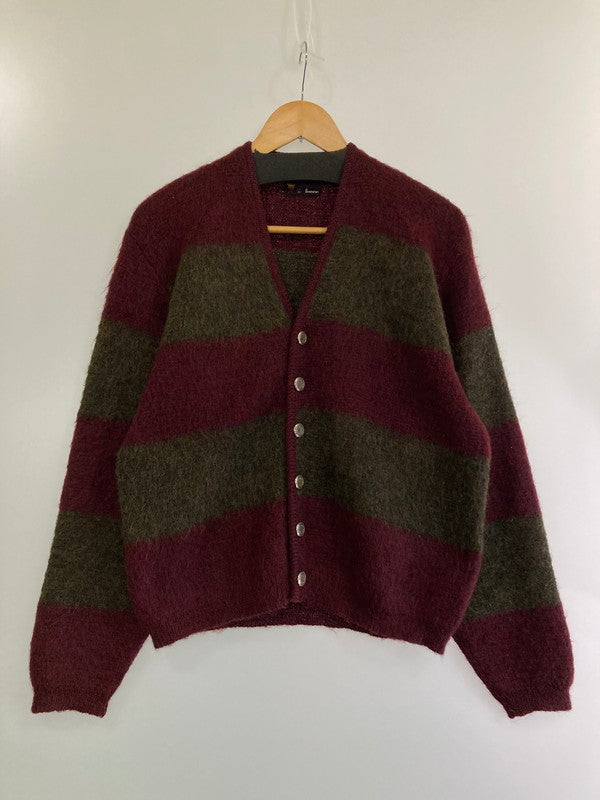 【中古品】【メンズ】 TOWNCRAFT タウンクラフト 60's MOHAIR CARDIGAN モヘアカーディガン トップス 146-240315-yn-08-min サイズ：L カラー：ブラウン/ボルドー 万代Net店