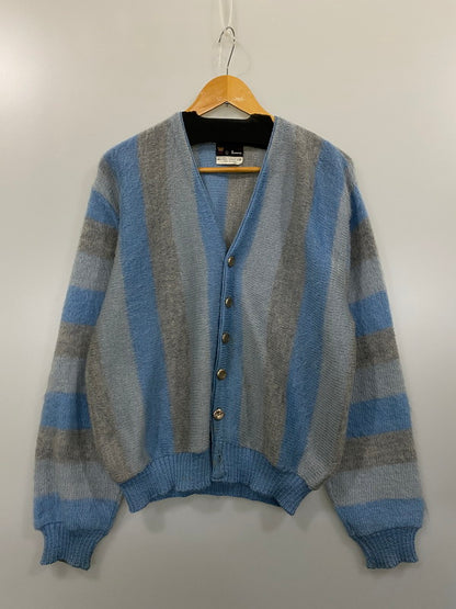 【中古品】【メンズ】 TOWNCRAFT タウンクラフト 60-70's WOOL MOHAIR KNIT CARDIGAN ウール モヘア ニットカーディガン トップス 146-240318-yn-09-min サイズ：L カラー：ライトブルー 万代Net店