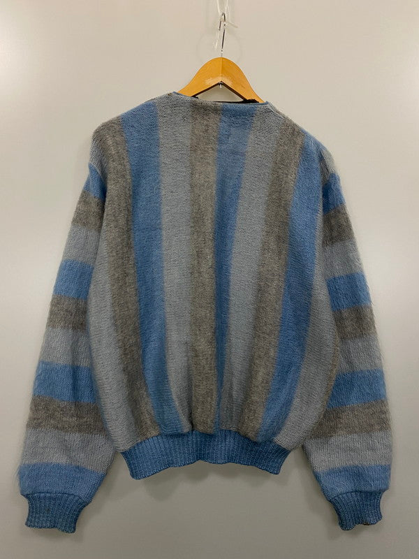 【中古品】【メンズ】 TOWNCRAFT タウンクラフト 60-70's WOOL MOHAIR KNIT CARDIGAN ウール モヘア ニットカーディガン トップス 146-240318-yn-09-min サイズ：L カラー：ライトブルー 万代Net店