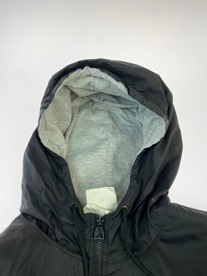 【現状渡し品】【メンズ】 adidas アディダス 90S NYLON HALF ZIP JACKET 1990年代 ナイロン ハーフジップ ジャケット メンズ アウター 146-260410-KS-18-min サイズ：XL カラー：ブラック 万代Net店