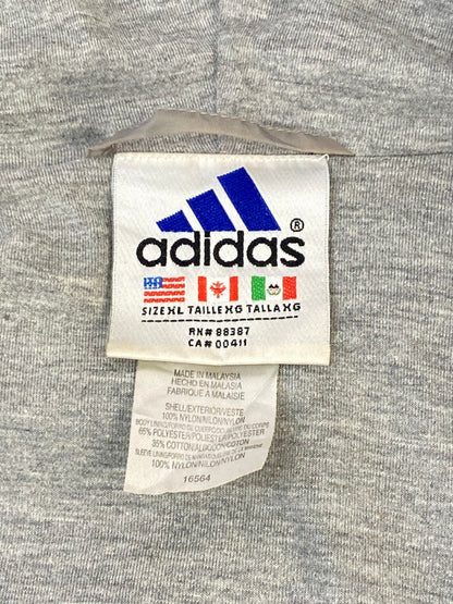 【現状渡し品】【メンズ】 adidas アディダス 90S NYLON HALF ZIP JACKET 1990年代 ナイロン ハーフジップ ジャケット メンズ アウター 146-260410-KS-18-min サイズ：XL カラー：ブラック 万代Net店