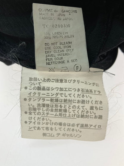 【中古品】【レディース】 tricot COMME des GARCONS トリココムデギャルソン ヴィンテージ リネン カットワーク ワンピース  169-240430-yn-23-min サイズ：M カラー：ブラック 万代Net店