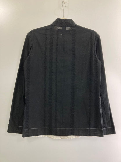 【中古品】【レディース】  TRICOT COMME DES GARCONS トリココムデギャルソン TJ-100170 AD1998 90S スタンドカラーシャツジャケット 169-240403-AB-12-min カラー：ブラック 万代Net店