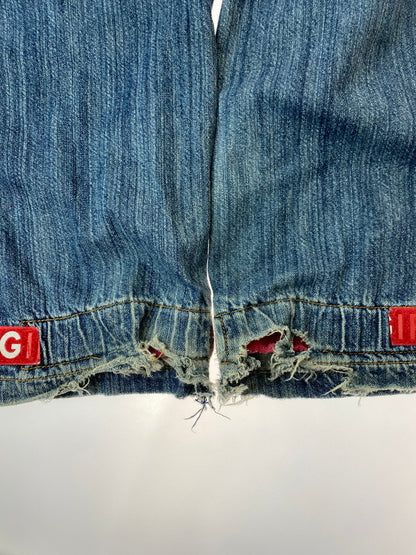 【現状渡し品】【メンズ】  MARITHE FRANCOIS GIRBAUD 90's SHUTTLE DENIM PANTS マリテフランソワジルボー シャトル デニムパンツ ボトムス 157-240831-yn-13-min サイズ：36 カラー：インディゴ 万代Net店