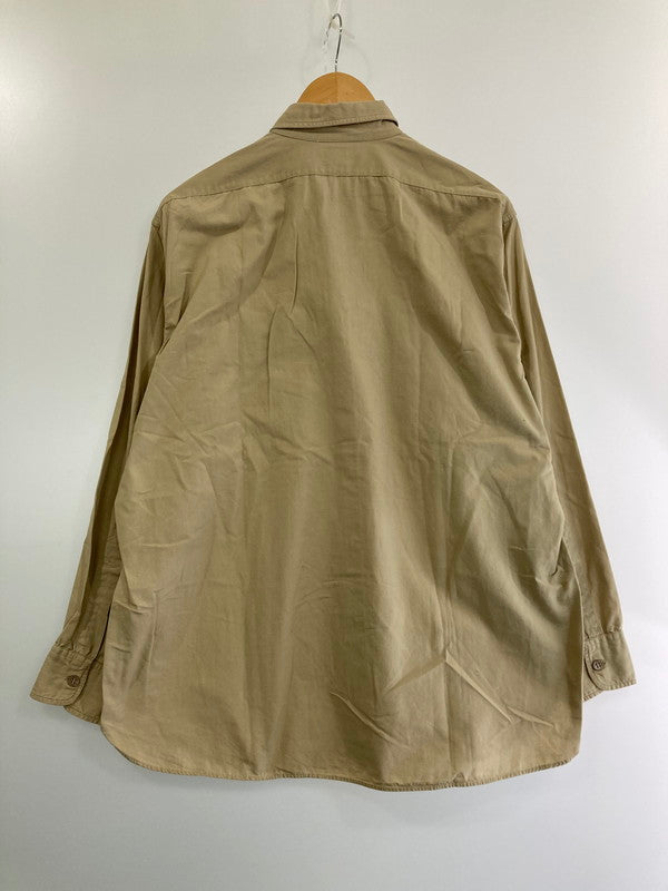 【中古品】【メンズ】  ELBECO 50S COTTON POPLIN SHIRT エルベコ コットンポプリンシャツ シャツ 146-240318-jt-09-min サイズ：サイズ不明 カラー：ベージュ系 万代Net店