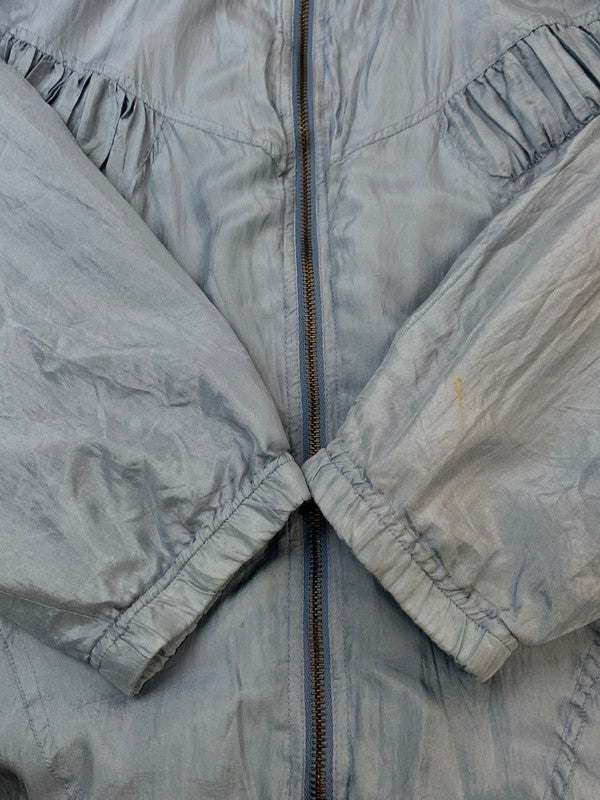 【現状渡し品】【メンズ】 EVR イーヴィーアール SILK JACKET シルクジャケット ナイロンジャケット 146-260611-kt-08-min サイズ：XL カラー：ブルー系 万代Net店