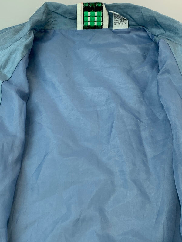 【現状渡し品】【メンズ】 EVR イーヴィーアール SILK JACKET シルクジャケット ナイロンジャケット 146-260611-kt-08-min サイズ：XL カラー：ブルー系 万代Net店