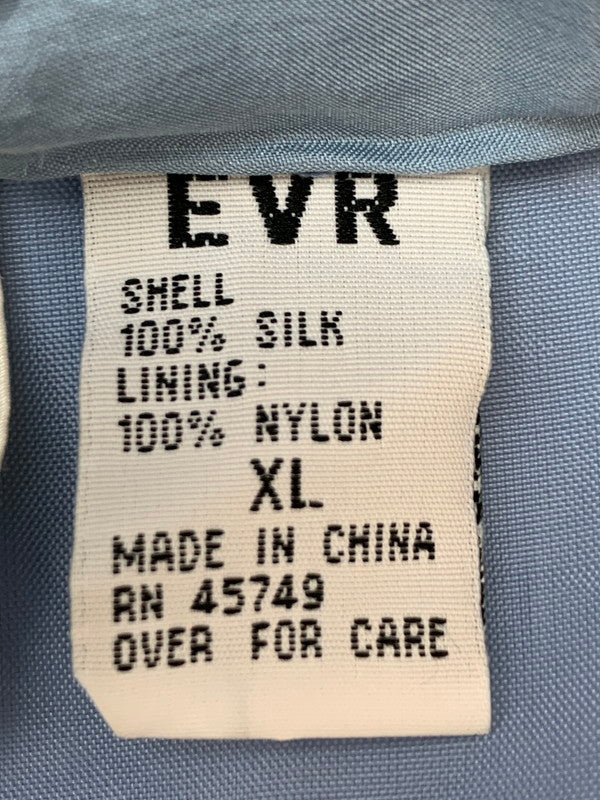 【現状渡し品】【メンズ】 EVR イーヴィーアール SILK JACKET シルクジャケット ナイロンジャケット 146-260611-kt-08-min サイズ：XL カラー：ブルー系 万代Net店