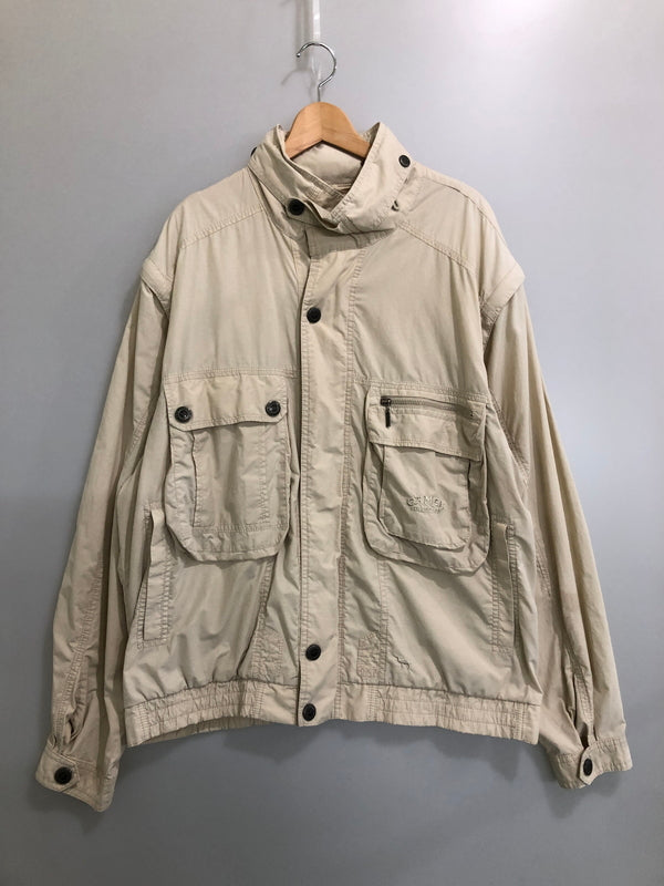 【中古品】【メンズ】 CAMEL COLLECTION キャメル コレクション NYLON MOUNTAIN PARKA ナイロン マウンテン パーカー メンズ アウター アウトドア 146-260510-em-66-min カラー：ライトベージュ 万代Net店