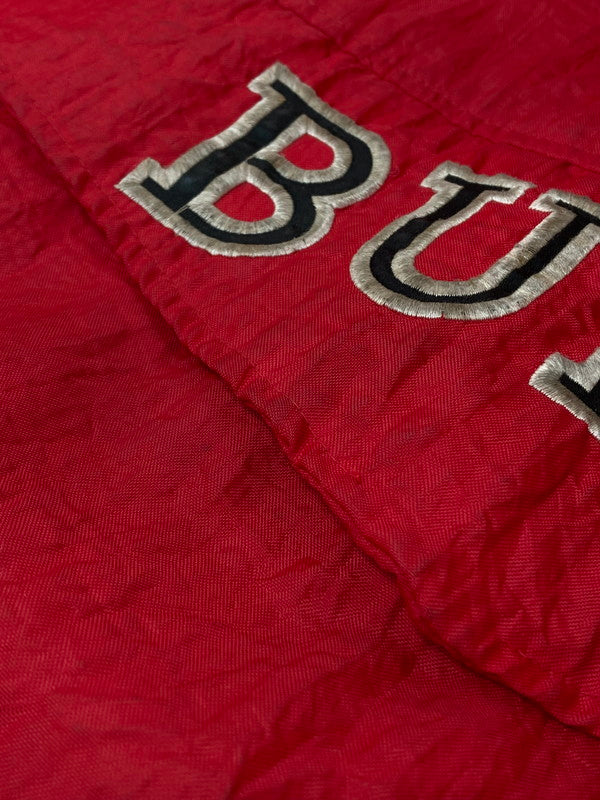 【中古品】【メンズ】 STARTER CHICAGO BULLS NYLON ANORAK JACKET スターター シカゴ ブルズ アノラック ジャケット アウター 146-240401-jt-08-min サイズ：L カラー：レッド 万代Net店