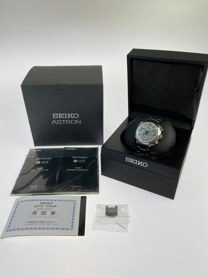 【中古品】【メンズ】 SEIKO セイコー ASTRON アストロン GPS衛星電波腕時計 SBXC047 197-240326-jt-14-min サイズ：腕回り カラー：シルバー 万代Net店