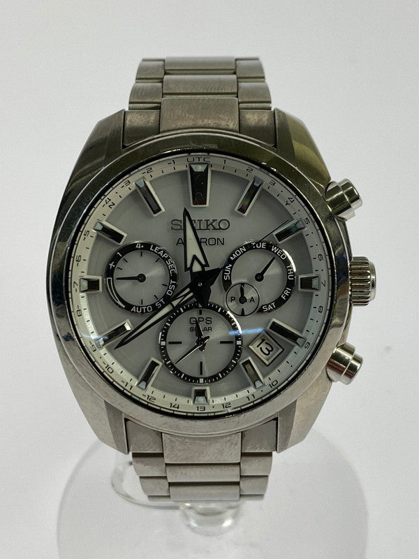 【中古品】【メンズ】 SEIKO セイコー ASTRON アストロン GPS衛星電波腕時計 SBXC047 197-240326-jt-14-min サイズ：腕回り カラー：シルバー 万代Net店