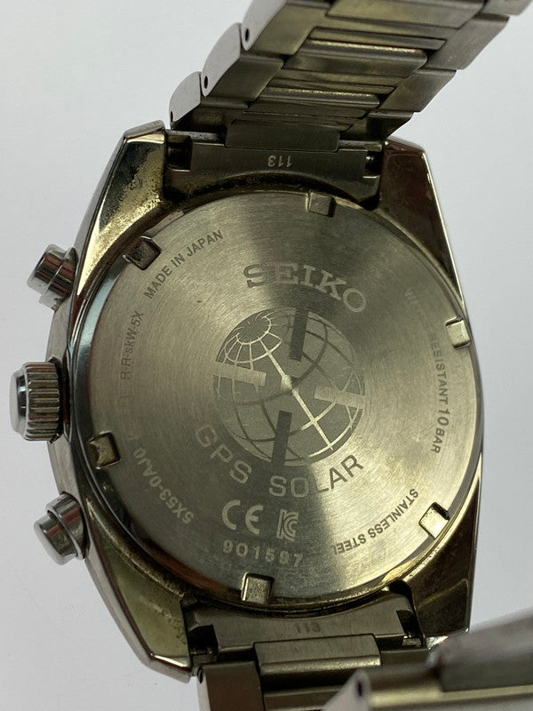 【中古品】【メンズ】 SEIKO セイコー ASTRON アストロン GPS衛星電波腕時計 SBXC047 197-240326-jt-14-min サイズ：腕回り カラー：シルバー 万代Net店