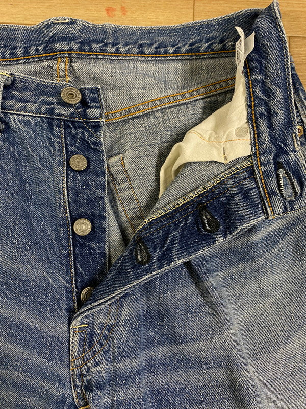 【中古品】【メンズ】 WAREHOUSE ウエアハウス DENIM PANTS LOT.1101 ボタンフライ デニムパンツ ボトムス  156-240514-yn-06-min サイズ：30 カラー：ライトインディゴ 万代Net店