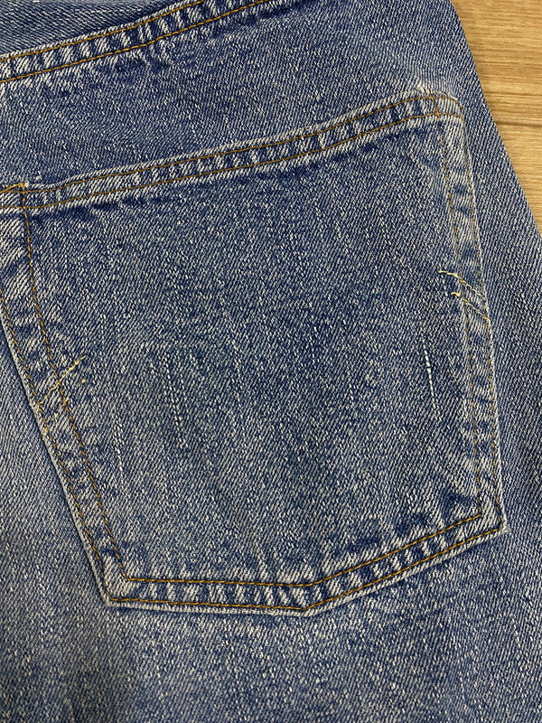 【中古品】【メンズ】 WAREHOUSE ウエアハウス DENIM PANTS LOT.1101 ボタンフライ デニムパンツ ボトムス  156-240514-yn-06-min サイズ：30 カラー：ライトインディゴ 万代Net店