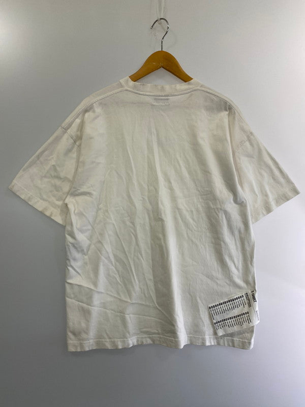 【中古品】【メンズ】  VETEMENTS ヴェトモン UAH20TR611 19AW OVERSIZED LOGO T-SHIRT オーバーサイズロゴTシャツ トップス 141-240316-jt-05-min サイズ：XS カラー：ホワイト 万代Net店