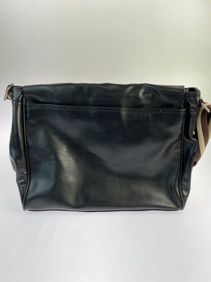 【中古品】【メンズ】 DIESEL ディーゼル MESSENGER BAG ブレイブマンロゴ PUレザー メッセンジャーバッグ カバン 188-240326-yn-19-min カラー：ブラック 万代Net店